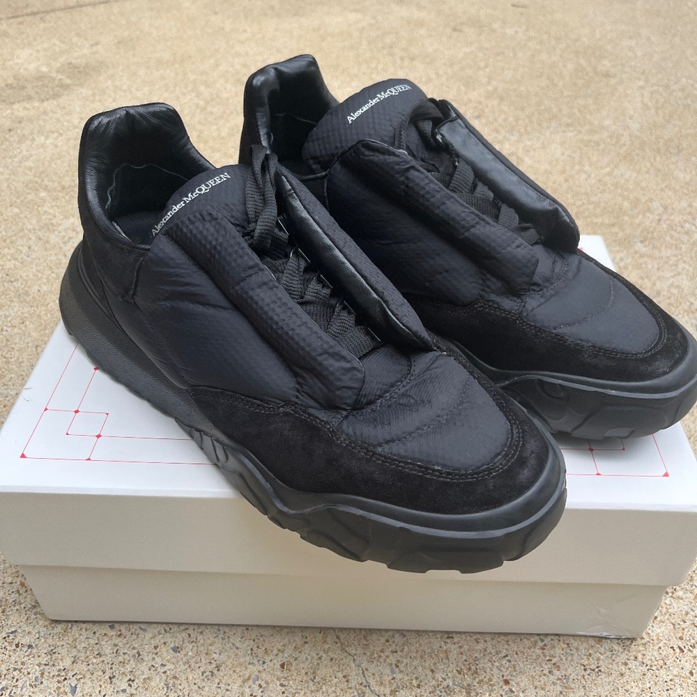 ALEXANDER McQUEEN COURT PADDED LOW SNEAKERS MEN SHOES MADE IN ITALY  EU44 / US11